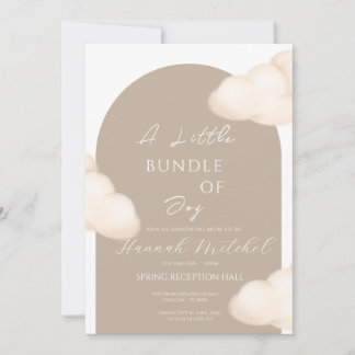 Tarjeta Festiva Cloud Baby Shower Invitation - Customizable