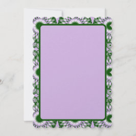 Tarjeta Festiva Clover Fields Calidoscopio