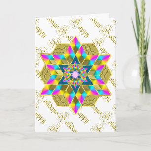 Tarjeta Festiva Cobija Estrella de Fiesta