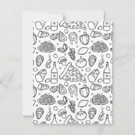 Tarjeta Festiva Cocina italiana auténtica RisottoLover