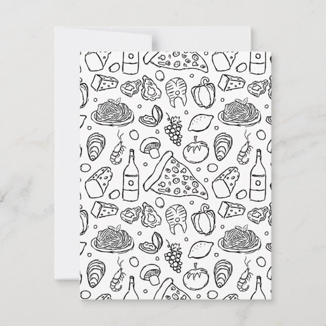 Tarjeta Festiva Cocina italiana auténtica RisottoLover (Anverso)