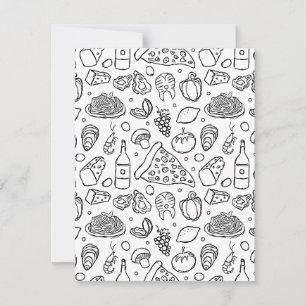 Tarjeta Festiva Cocina italiana auténtica RisottoLover