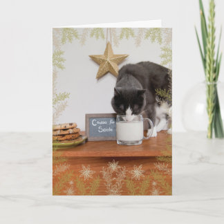 Tarjeta Festiva Cocinas de Kitty para Santa