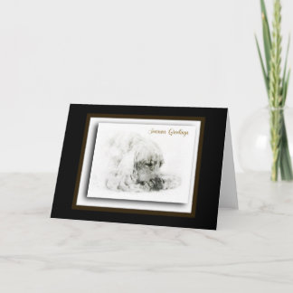 Tarjeta Festiva Cocker Spaniel inglés