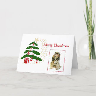 Tarjeta Festiva Cocker Spaniel inglés