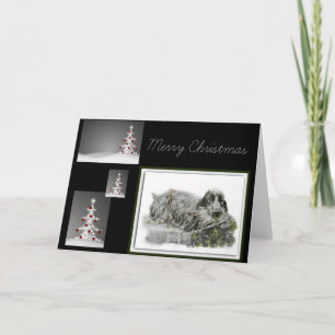 Tarjeta Festiva Cocker Spaniel inglés