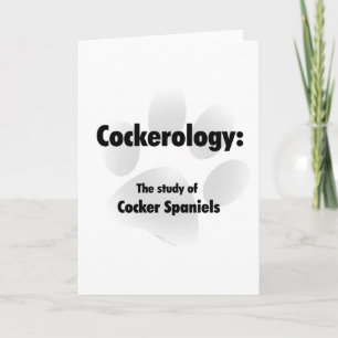 Tarjeta Festiva Cockerología