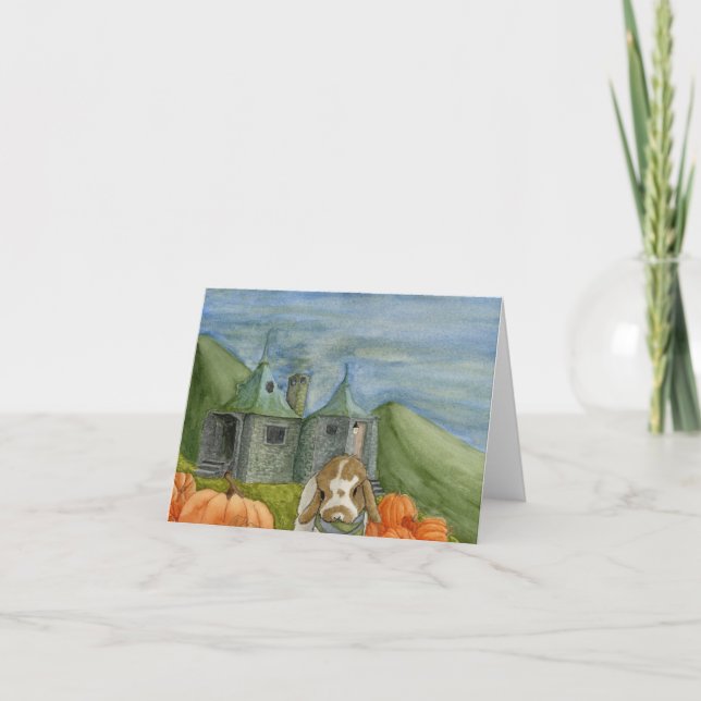 Tarjeta Festiva Coconut's Adventures: Octubre Card 4"x5.6" (Anverso)