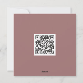 Tarjeta Festiva Código QR corporativo de Bordeaux