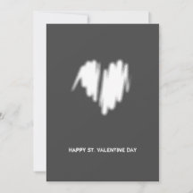 Código QR del corazón blanco moderno monocromo lim