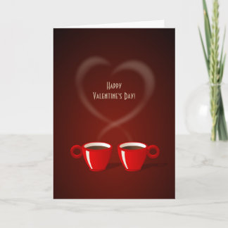 Tarjeta Festiva Coffee Love El día de San Valentín card
