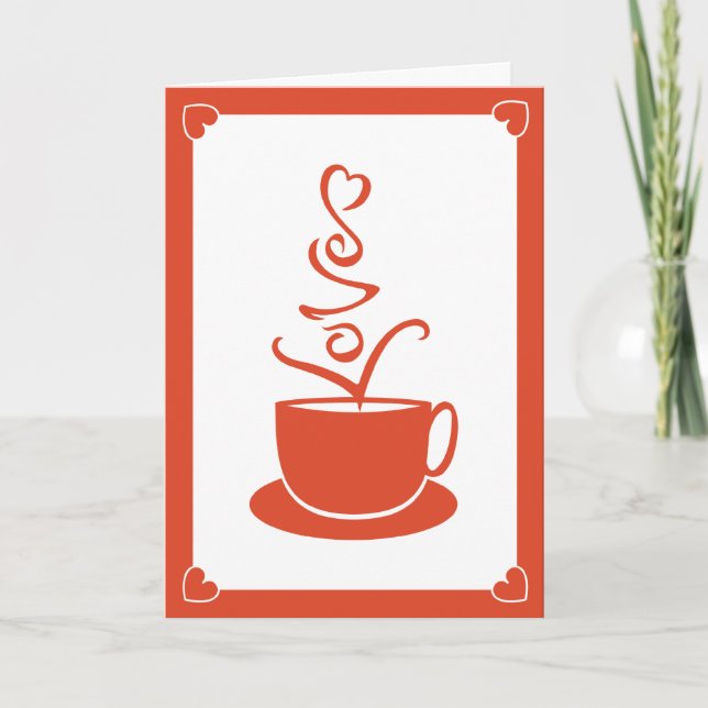 Tarjeta Festiva CoffeeLove (Anverso)