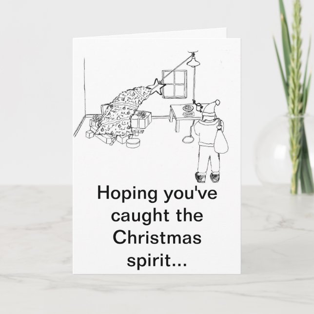 Tarjeta Festiva Coja la captura del saludo del alcohol B&W (Anverso)