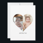 Tarjeta Festiva Colage de Fotos en Forma de Corazón 2<br><div class="desc">Este diseño de foto con forma de corazón personalizada organiza bellamente tus recuerdos favoritos en la forma de un corazón, simbolizando el amor y la conexión. Perfecto para ocasiones especiales como aniversarios, bodas o el Día de San Valentín, este diseño resalta tus momentos preciados de manera significativa y artística. Su...</div>