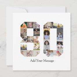 Tarjeta Festiva Colage de fotos número 80
