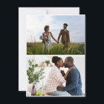 Tarjeta Festiva Colaje de 2 Fotos Simple<br><div class="desc">Personaliza tu fotografía. Puedes hacer este producto personalizado para ocasiones especiales como bodas,  cumpleaños,  Navidad,  fiestas,  memoriales,  graduaciones,  aniversarios y más. También se puede regalar a tu mejor amigo,  amigo cercano,  familia y parientes.</div>