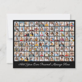 Tarjeta Festiva Colaje de 96 Fotos Agrega tu Propio Mensaje