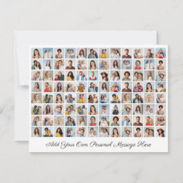 Tarjeta Festiva Colaje de 96 fotos Agrega tu propio saludo