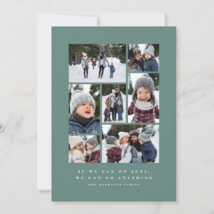 Tarjeta Festiva Colaje de fotos de Año Nuevo podemos hacer cualqui
