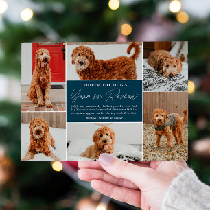 Tarjeta Festiva Colaje de fotos navales del año del animal de comp