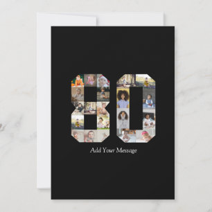 Tarjeta Festiva Colaje de fotos número 80