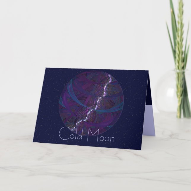 Tarjeta Festiva Cold Oak Moon (Anverso)