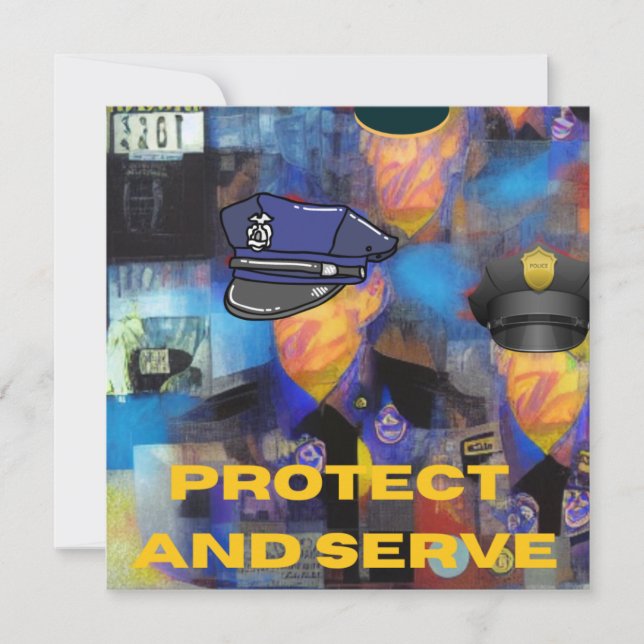 Tarjeta Festiva Colección de Apreciaciones Policiales (Anverso)