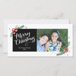Tarjeta Festiva Colección de Follaje Festivo