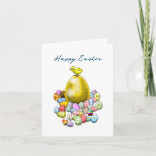 Tarjeta Festiva colección de huevos de gallina de Pascua