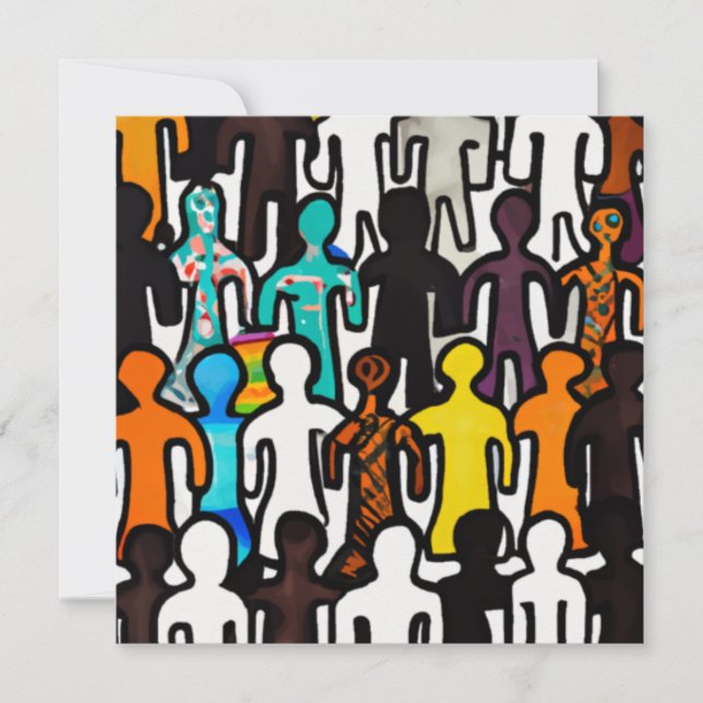 Tarjeta Festiva Colección de igualdad racial (Anverso)