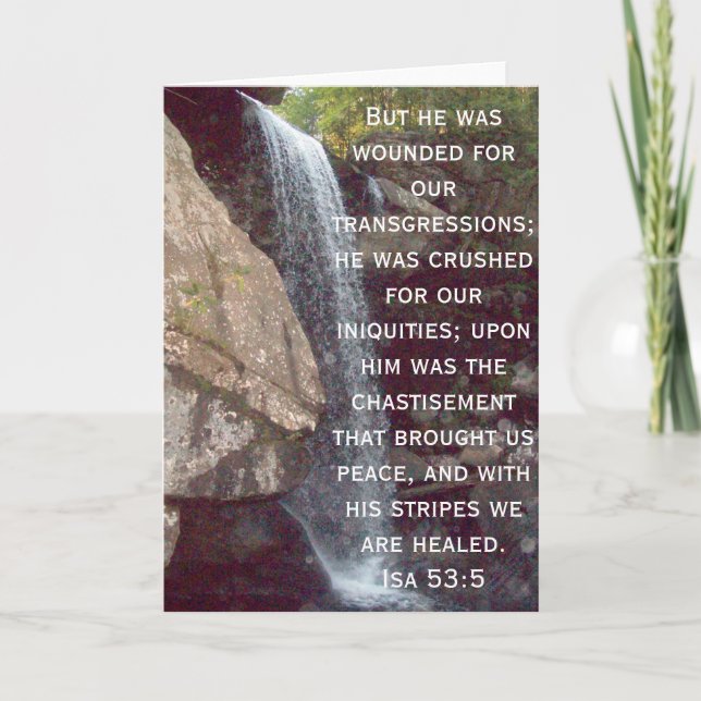 Tarjeta Festiva Colección de Isaías 53 (Anverso)