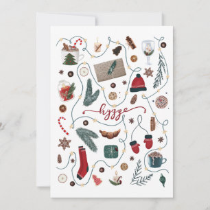 Tarjeta Festiva Colección de Navidades de hidrógeno