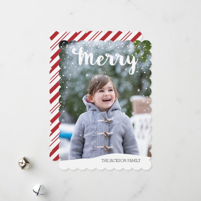 Tarjeta Festiva Colección de nevadas de cerezo (Anverso/Reverso In Situ)