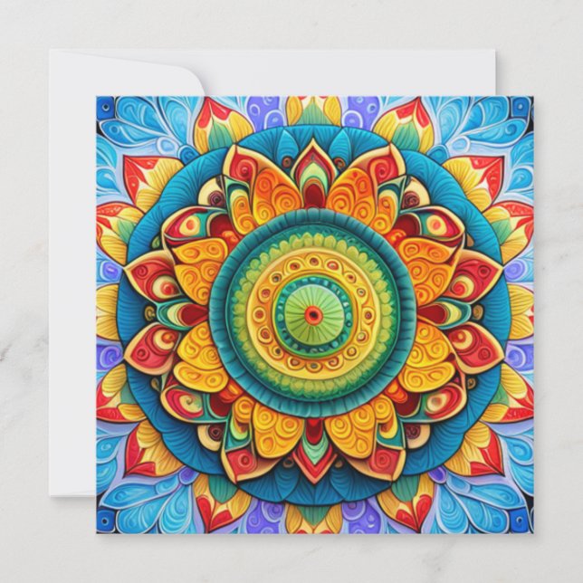 Tarjeta Festiva Colección de vacaciones hindúes (Anverso)