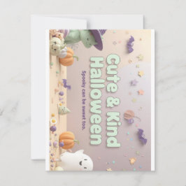 Tarjeta Festiva Colección "Halloween Lindo y Amable"