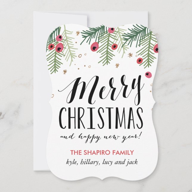 Tarjeta Festiva Colección Merry Berry (Anverso)