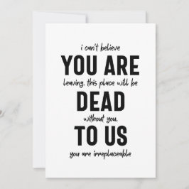 Tarjeta Festiva colega despedida, jubilación, adiós de coworker,