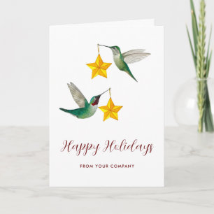 Tarjeta Festiva Colibríes personalizados