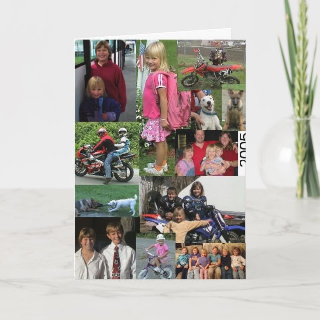 Tarjeta Festiva Collage (Anverso)