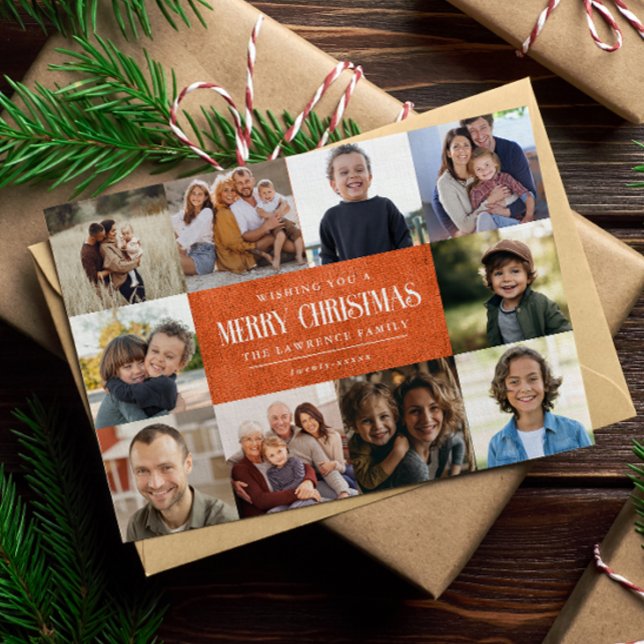 Tarjeta Festiva Collage de 10 fotos de Navidades rusos quemados Na (Subido por el creador)