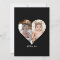 Collage de 2 Fotos en Forma de Corazón