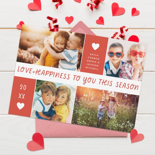 Tarjeta Festiva Collage de amor y felicidad foto de San Valentín (Subido por el creador)
