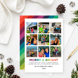 Tarjeta Festiva Collage de fotos 2024 Momentos alegres y morales