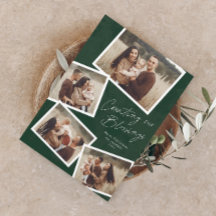 Collage de fotos de escritura moderna Navidades re