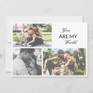 Tarjeta Festiva Collage de fotos de Feliz Aniversario