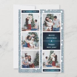 Tarjeta Festiva Collage de fotos de Navidades divertidos | Copo de