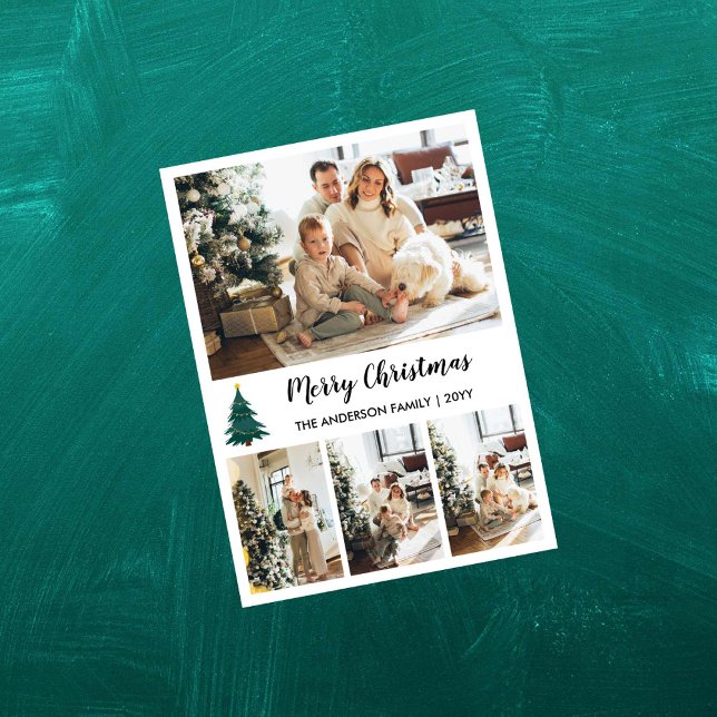 Tarjeta Festiva Collage de fotos de Navidades personalizados (Subido por el creador)