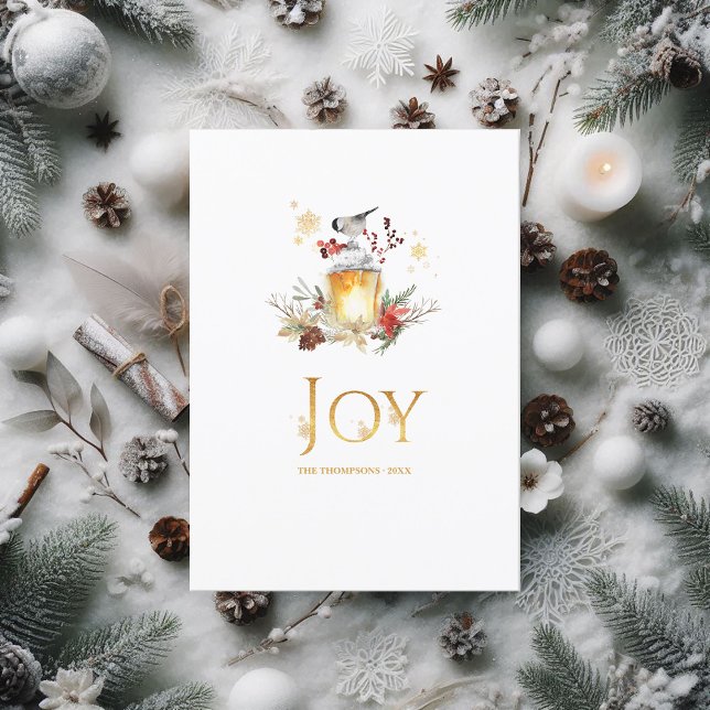 Tarjeta Festiva Collage de fotos de Navidades Snowy Pine y Spruce (Evergreen - Wintertide Woodland Christmas Photo Holiday Card)