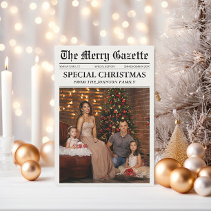 Tarjeta Festiva Collage de fotos de noticias de Navidades de perió