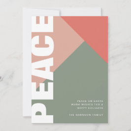 Tarjeta Festiva Collage de fotos de paz moderno